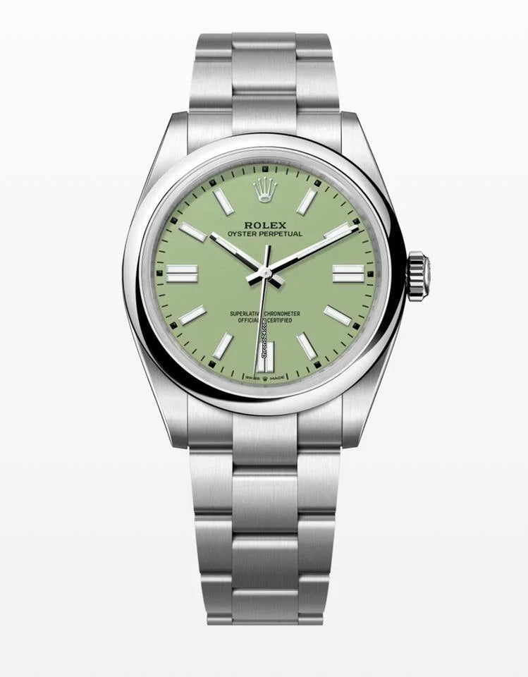 Rolex Oyster Perpetual 41mm New Model 2025 Pistachio Dial NEW
